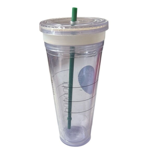 Starbucks Clear Venti Double Wall Acrylic Cold Cup Tumbler 24oz New w/o Tag - Picture 2 of 2